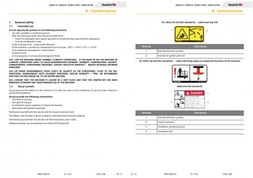 Haulotte SIGMA 16 46 PRO Operator Manual 4001262610 11.2023 EN 3