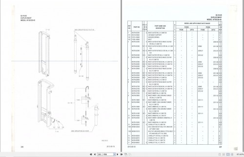 Mitsubishi Forklift FD30N FD35N Parts Manual 98738 0C310 1