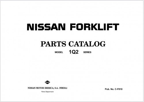 Nissan Forklift 1Q2 Parts Catalog 2012.03 C F810 EN FR (1)