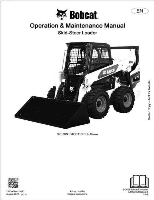 Bobcat Loader Q4.2022 Schematic, Operation Service Manual 17.9 GB PDF (2)