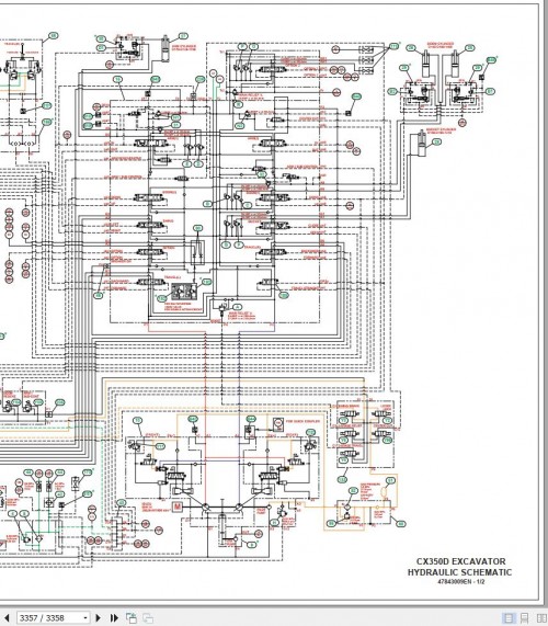 Case Crawler Excavator CX350D CX370D Service Manual 47843027 (4)