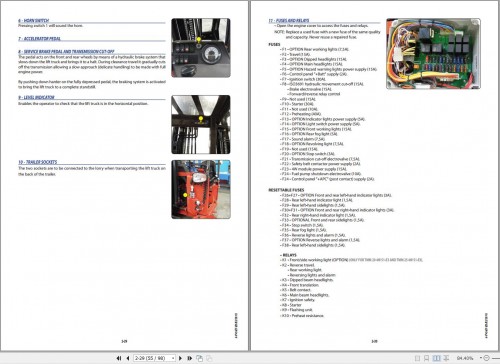 Manitou Forklift TMM20S1E3 to TMM254WS1E3 Operator's Manual 647436 EN 1