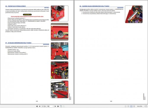 Manitou Forklift TMM20S1E3 to TMM254WS1E3 Operator's Manual 647436 PL 1