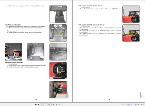 Manitou Forklift TMT25I to TMT25S 4W Series 2 E3 Operator Manual 647186 PT 1