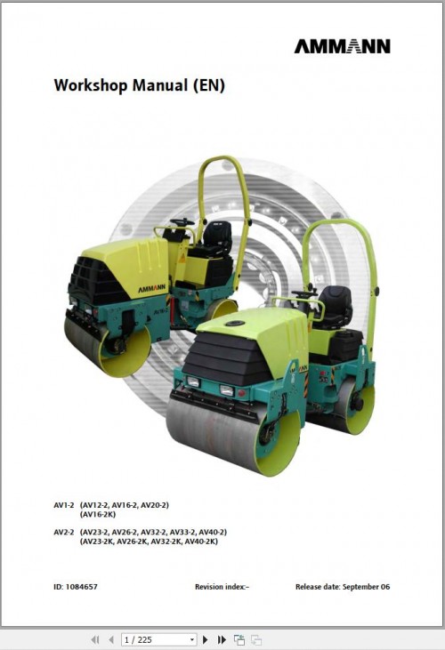 Ammann Roller AV33 2 Workshop Manual (1)