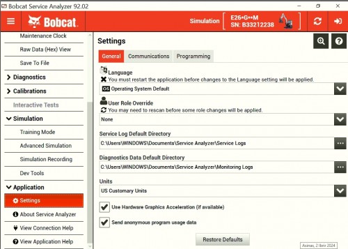 Bobcat Service Analyzer 92.02 02.2024 Diagnosis Remote Installation 8