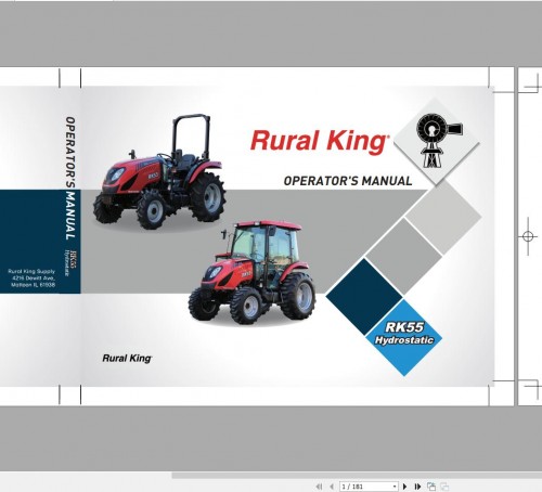 RK Tractors 403 MB Agricultural Operator Manual, Part Manual 3