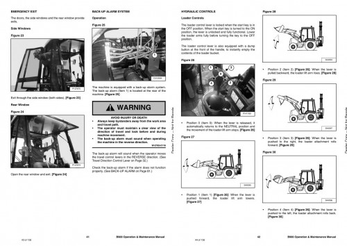 Bobcat Backhoe Loader B900 Operation Maintenance Manual 1