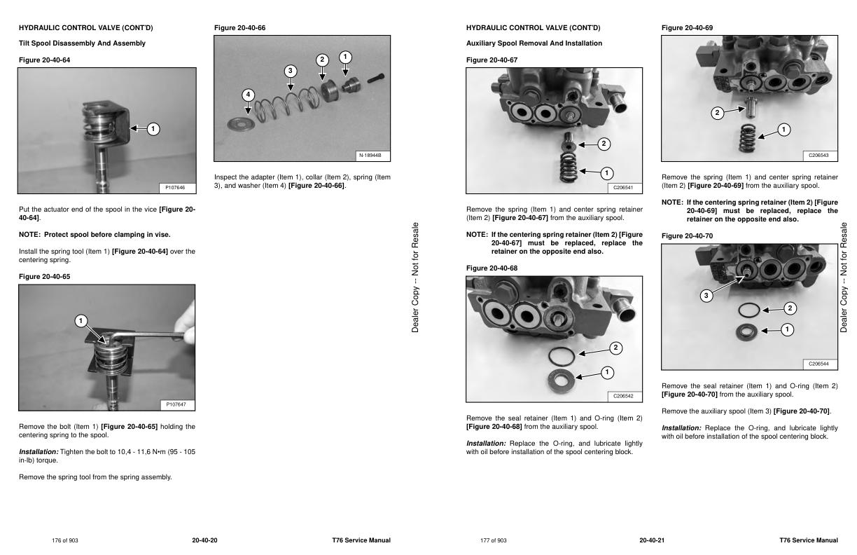 Bobcat Loader T76 Service Manual | Auto Repair Manual Forum - Heavy ...