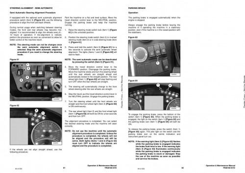 Bobcat Telescopic Handler TR38160 EVO Operation Maintenance Manual 1