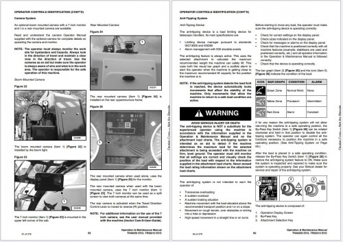 Bobcat Telescopic Handler TR40250 TR50210 EVO Operation Maintenance Manual 7285033 enGB 1