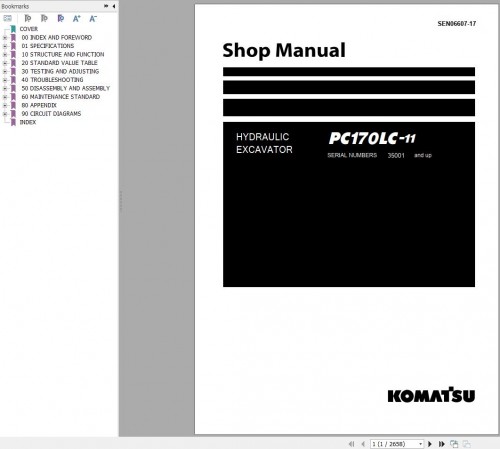 Komatsu Hydraulic Excavator Updated 2024 10.7 GB PDF Shop Manual 4