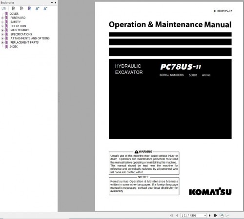 Komatsu Hydraulic Excavator Updated 2024 3.03GB PDF Field Assembly Instruction, Operation and Mainte