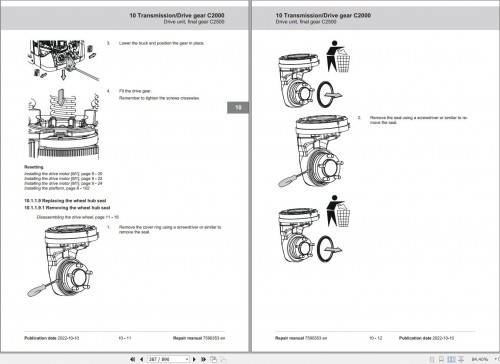 Toyota Forklift SPE120 to SPE200L Repair Manual 1