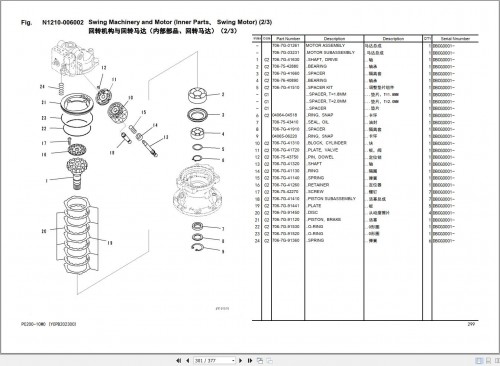 Komatsu Hydraulic Excavator PC200 10M0 Parts Book YCPB202300 (2)