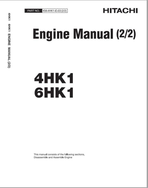 Hitachi Isuzu 4HK1 & 6HK1 Engine Manual (1)
