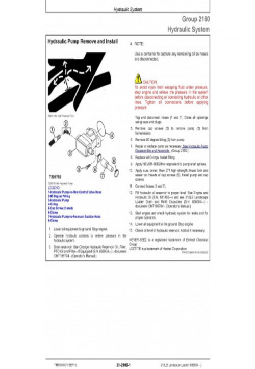 John Deere Landscape Loader 210LE Repair Technical Manual TM10149 (3)