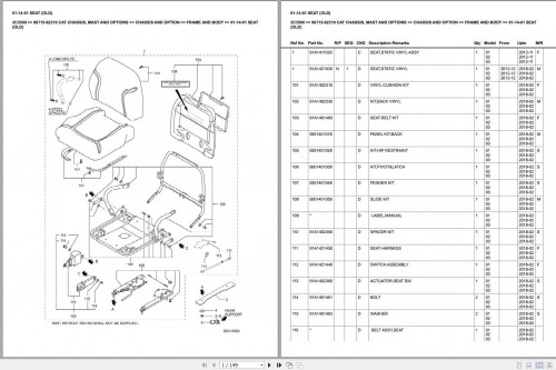 CAT Forklift 2C3500 MCFA Spare Parts Catalog (1)