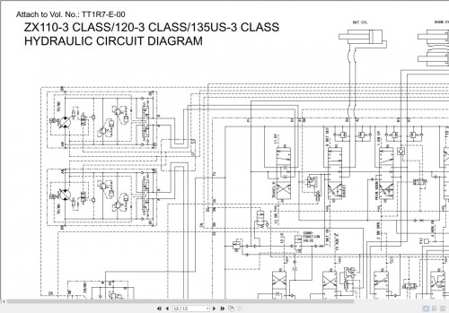 Hitachi Excavator ZX110 3 ZX120 3 ZX135US 3 Technical Manual 3