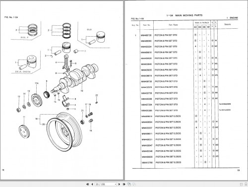 Mitsubishi Engine K4C K4D K4E K4F Parts Catalog MM201422 (2)