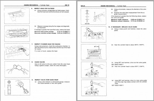 Toyota Hilux 1985 1994 Gasoline Engine FSM 22R (E) Workshop Manual (3)