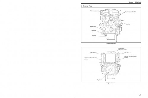Mitsubishi Diesel Engine S16R Z3MPTAW Service Manual 99406 13200 4