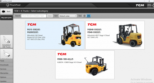 TruckTool 4.4.0.20 05.2024 Diagnostic Software CAT TCM Rocla Mitsubishi UniCarriers (7)