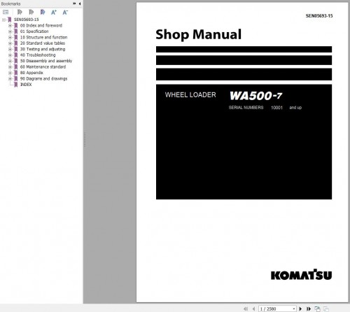 Komatsu Wheel Loader 5.86 GB Update 2024 Shop Manual PDF 4