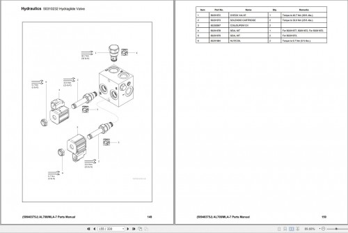 002 Manitou Articulated Loader 708 MLA 7 Parts Manual 50940375J 1