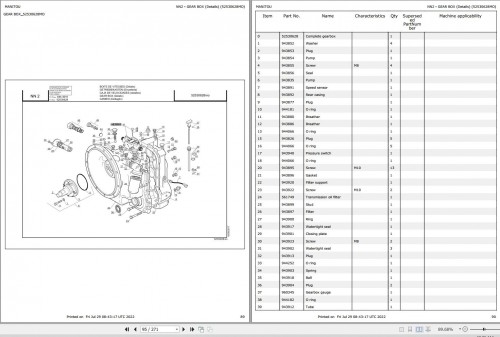 044 Manitou Forklift MI 20 G G ST5 S1 Parts Manual 647853 1