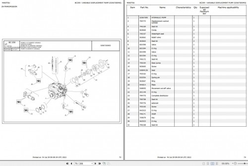 103 Manitou Work Platforms 160 ATJ RC 4RD ST5 S2 Parts Manual 647910 1