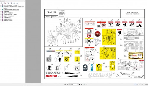 104 Manitou Work Platforms 180 ATJ 4RD ST5 S2 Parts Manual 647910
