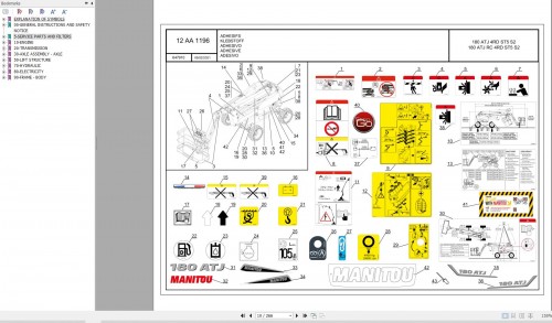 105 Manitou Work Platforms 180 ATJ RC 4RD ST5 S2 Parts Manual 647910