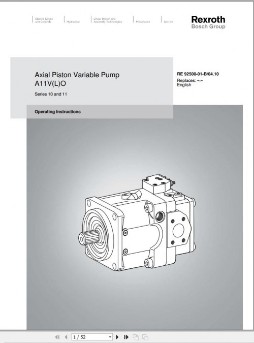 Liebherr Crane LTM 1400 7.1 Pump Workshop and Operation Manual (1)