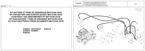 Manitou Telehandler MHT 10230 ST4 S1 MINING 129M Parts Catalog 649165 1