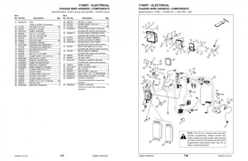 Manitou Track Loader 1750RT 1750RT NXT2 1750RT NXT3 Parts Manual 50960115D 1