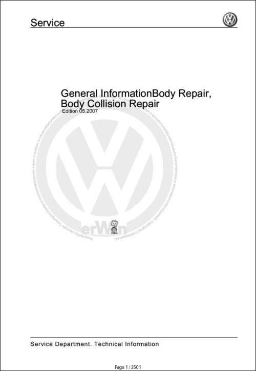 005 Volkswagen Crafter 2EA 2FC Workshop Manual 2006 2013