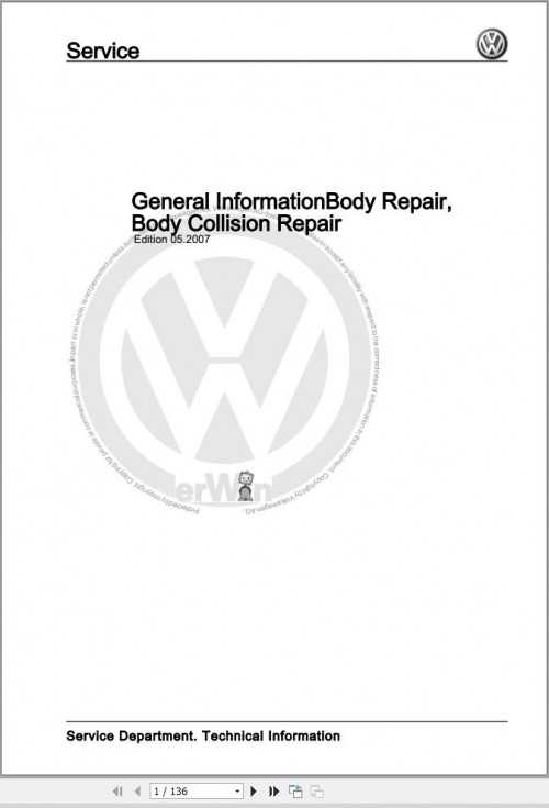 006 Volkswagen E Golf 5GE Workshop Manual 2014 2016
