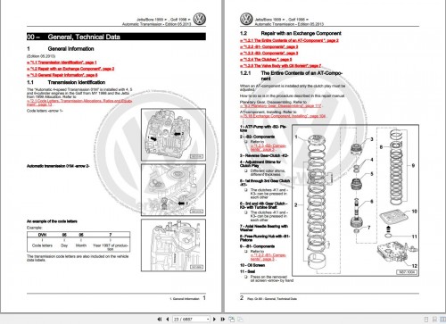 013 Volkswagen Golf (Brasil) 9B1 Workshop Manual 1998 2004 1
