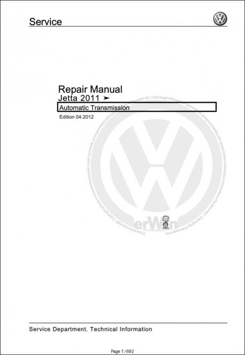 022 Volkswagen Golf Jetta GTI XYR Workshop Manual 2005 2010