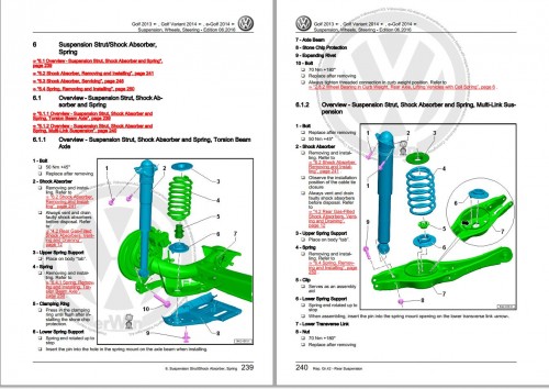 025 Volkswagen Golf Variant BA5 Workshop Manual 2014 2017 2