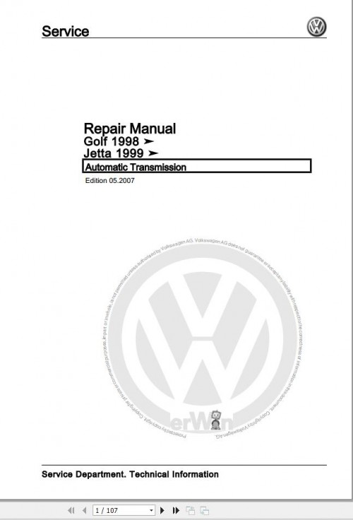 031 Volkswagen Jetta 9M Workshop Manual 1999 2005