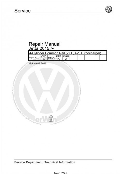 035 Volkswagen Jetta Sedan Workshop Manual 2008 2013