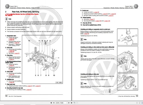 051 Volkswagen Passat 3A Workshop Manual 1995 1997 2