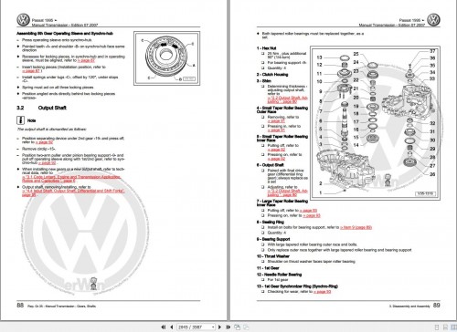 057 Volkswagen Passat Variant 3A5 Workshop Manual 1995 1997 2