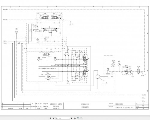 Liebherr Crane LTM 1055 3.1 Pneumatic Electrical and Hydraulic Diagrams 4