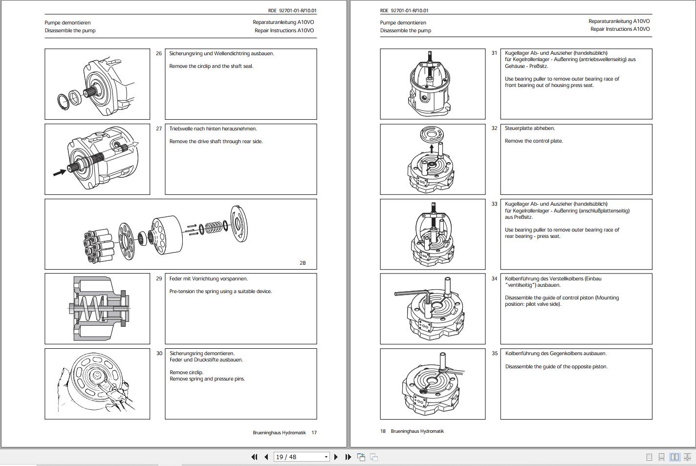 Liebherr Crane LTM 1055-3.1 Pump Operation Repair Workshop Manual ...