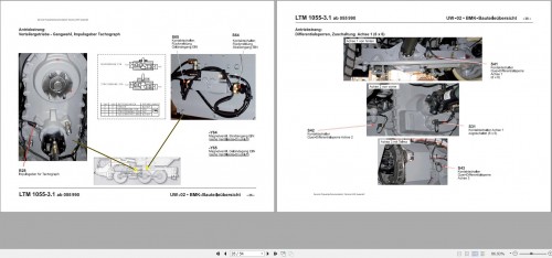 Liebherr Crane LTM 1055 3.1 UW 02 Outline Of Components BMK Manual 1