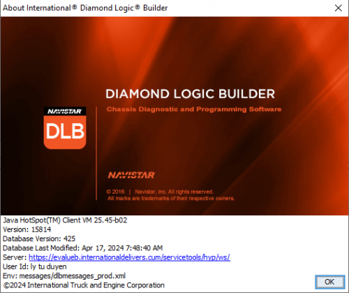 International Diamond Logic Builder IDLB 05.2024 Diagnostic Truck Vehicle 1