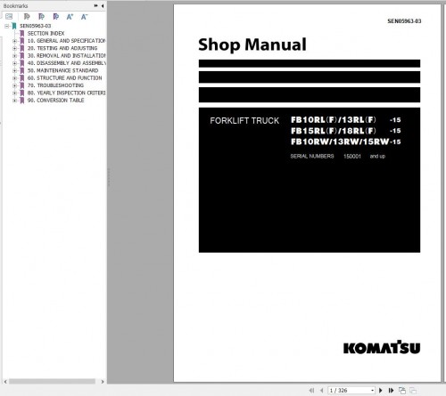 Komatsu Forklift 9.41 GB PDF Update 2024 Shop Manual 2